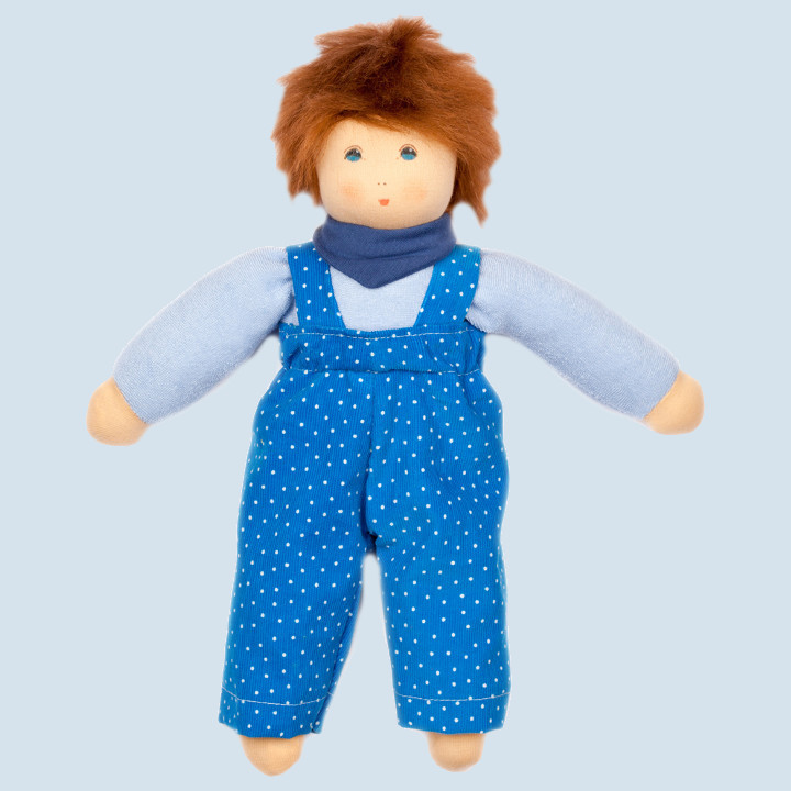 Nanchen Bio Puppe - Sommerkind Johannes blau