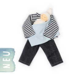 Nanchen Puppenkleidung - Papa mit Baby, Bio Baumwolle