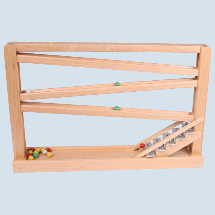 Beck wooden marble run - roller coaster with chimes