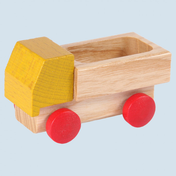 Beck Holzspielzeug - Lieferwagen, Holzauto - gelb
