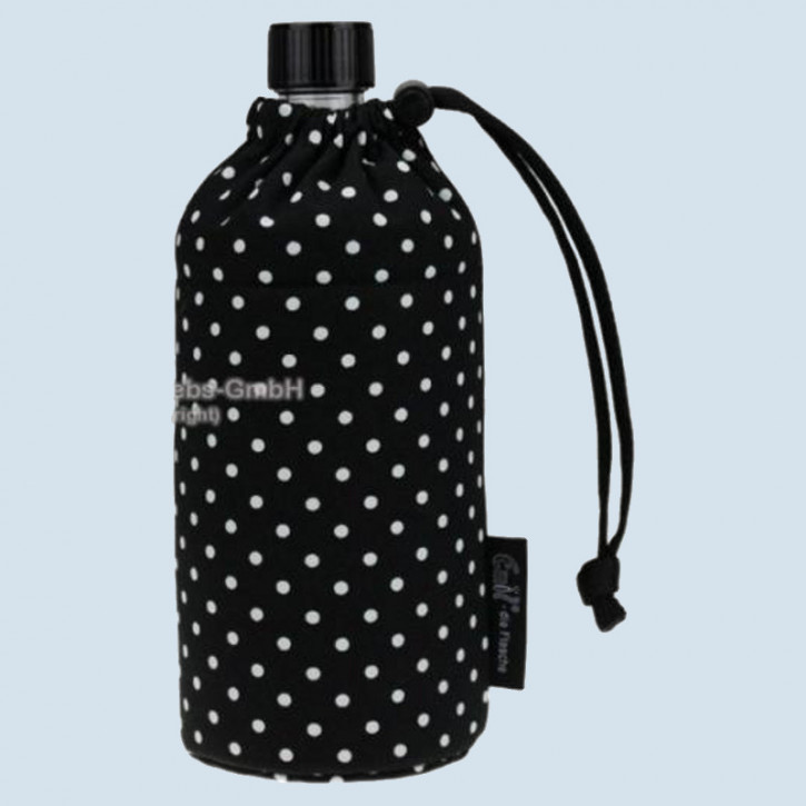 Emil die Flasche - drinking bottle dots, black - 0,4 L