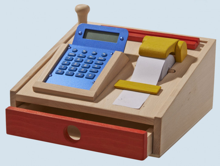 Glueckskaefer - wooden cash register for kids store
