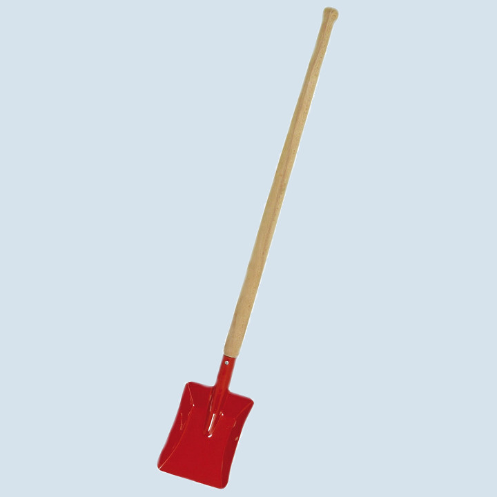 Glückskäfer - Schaufel, langer Holzgriff, rot, 60 cm
