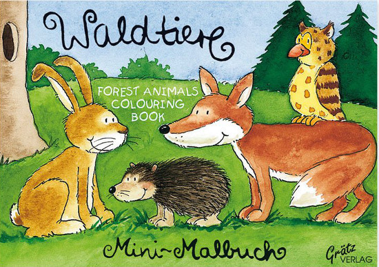 Graetz Verlag - mini colouring book - forest animals