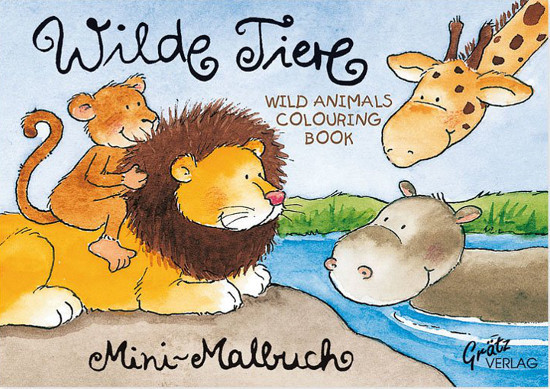 Graetz Verlag - mini colouring book - wild animals