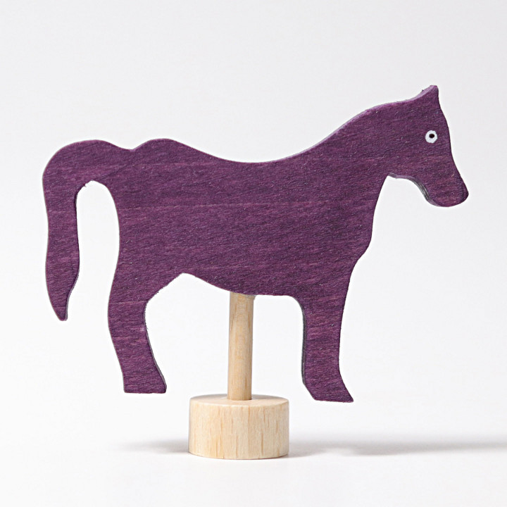 Grimms - Steckfigur Pferd violett