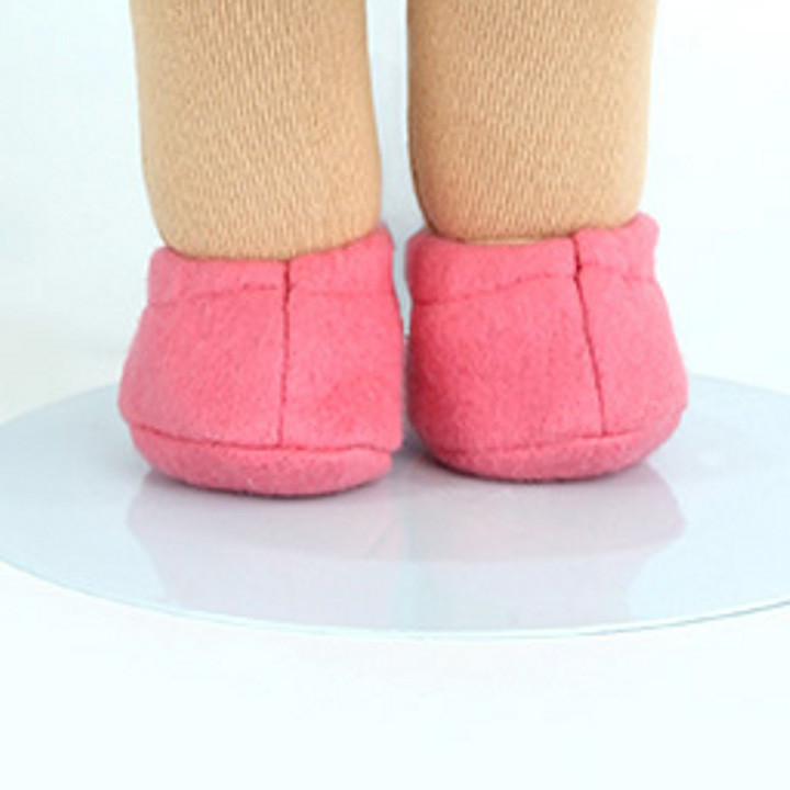 Heidi Hilscher doll clothes - shoes - pink, organic cotton