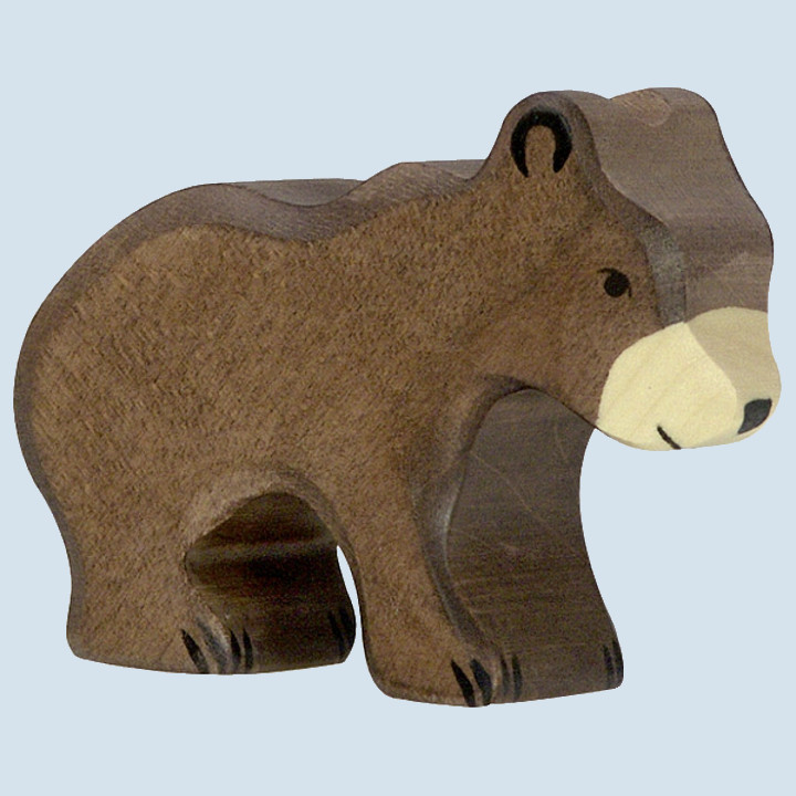 Holztiger Spielfigur - Holztier Bär, klein