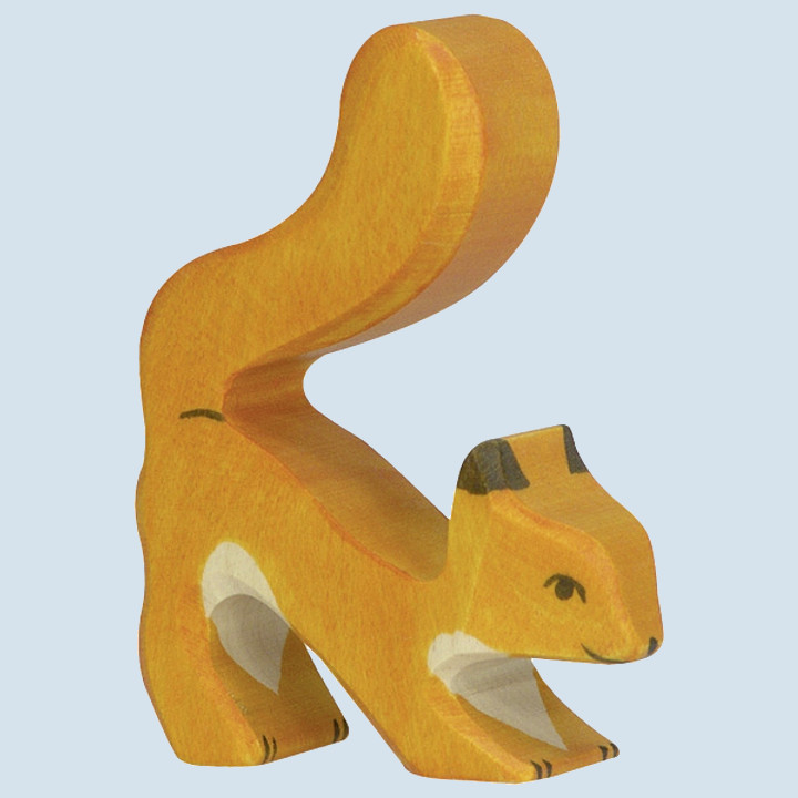 Holztiger wooden toy - squirrel orange running