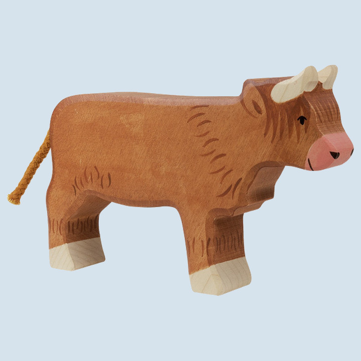 Holztiger - wooden animal - highland cattle