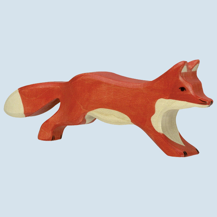 Holztiger - wooden animal - fox, running