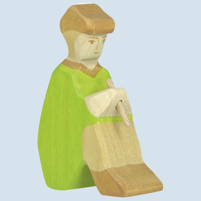 Holztiger wooden crib figure - shepherd with flute