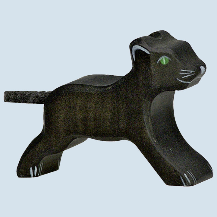 Holztiger - wooden animal - panther small