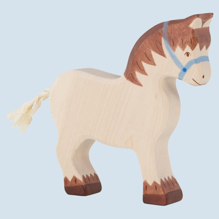 Holztiger - wooden animal - cart horse