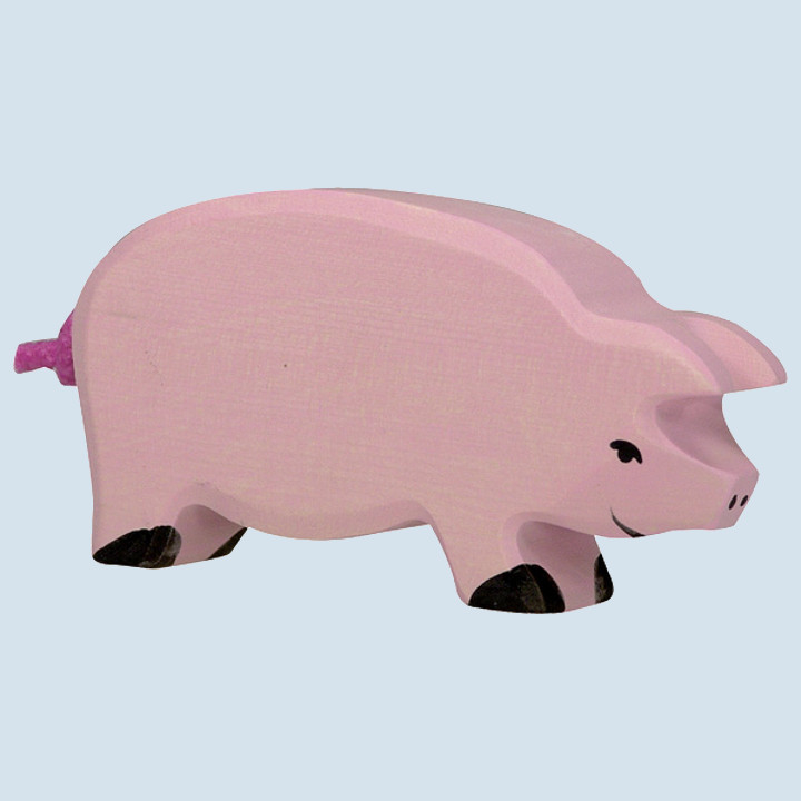 Holztiger - wooden animal - pig