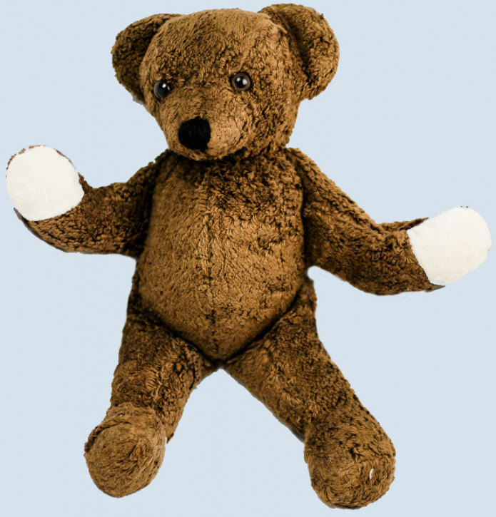 Kallisto floppy animal - teddy bear - dark brown, organic cotton