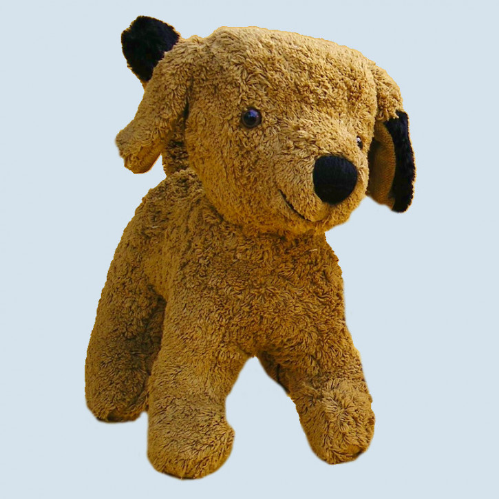 Kallisto stuffed animal dog - brown, organic cotton