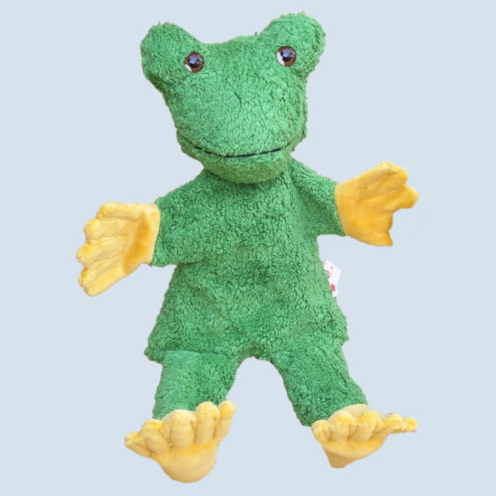 Kallisto hand puppet frog - organic cotton