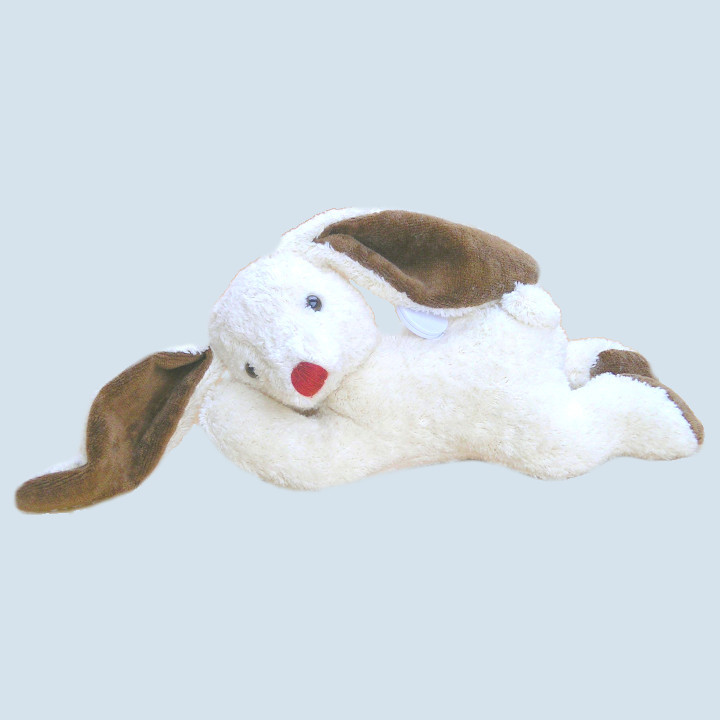 Kallisto music box - lying rabbit - white, organic cotton