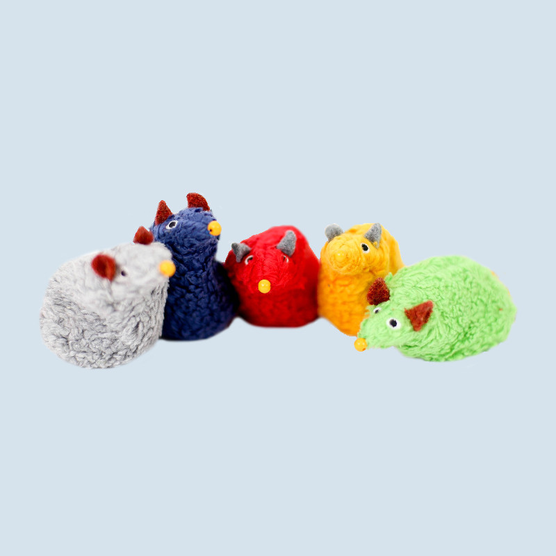 Lana cuddly animals - mouse family - organic cotton