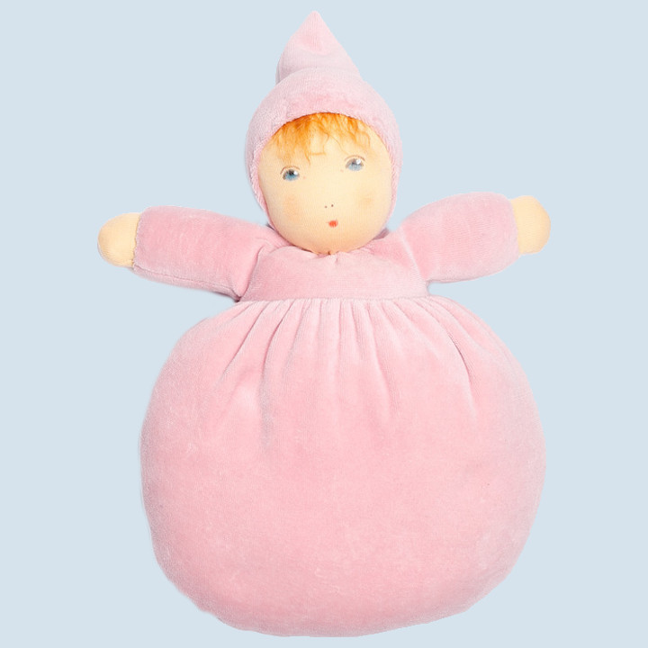 Nanchen doll - blossom child, pink - organic cotton