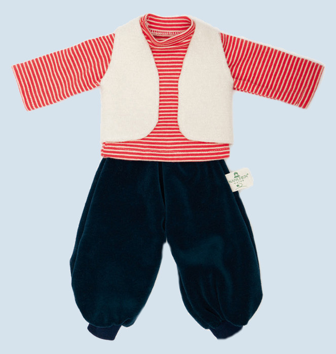 Nanchen Puppenkleidung - Set Schulkind - Bio Baumwolle