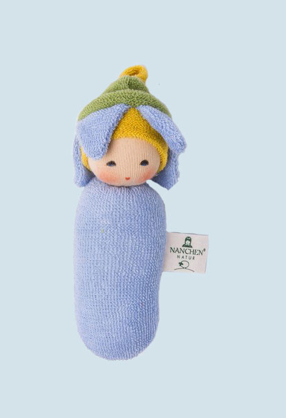 Nanchen baby grabbing toy - forget me not - eco