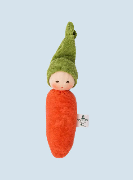 Nanchen baby grabbing toy - carrot - organic