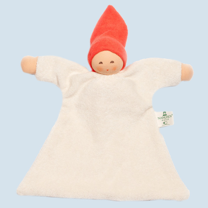 Nanchen baby comforter Nuckel - red, organic cotton