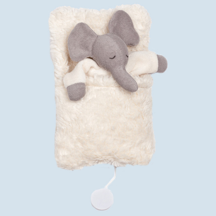 Nanchen music box elephant - Mozart, organic cotton, eco