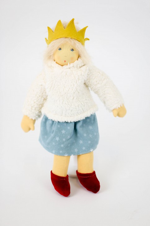 Nanchen Puppe - Eisprinzessin, blond, Bio Baumwolle