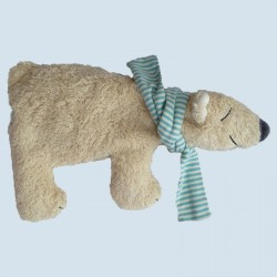 Pat & Patty pillow with cherry pits - polarbear, eco