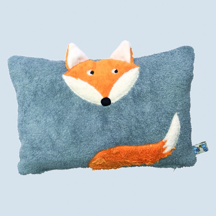 Pat & Patty cuddly pillow fox - grey, eco