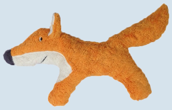 Pat & Patty baby grabbing toy wild fox - with rattle, eco