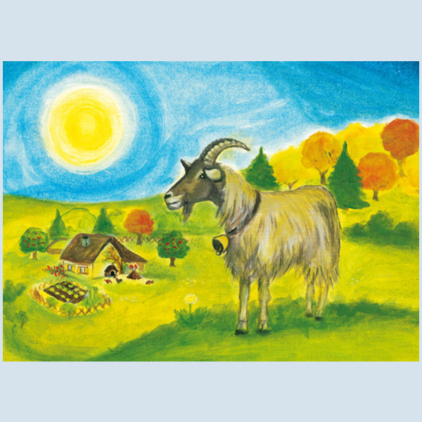 postcard - billy goat - Mellinger Verlag