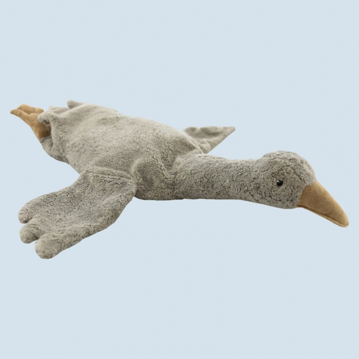Senger cuddly animal goose grey - large, organic cotton
