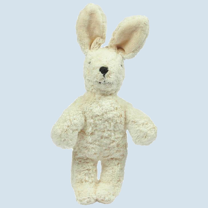 Senger cuddly animal - baby rabbit, bunny - white, eco