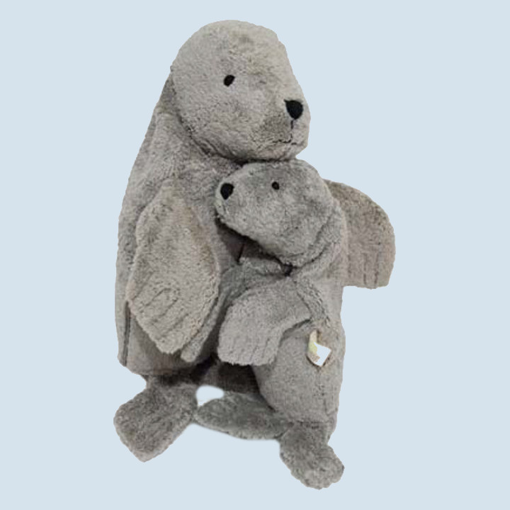 Senger cuddly animal - seal - grey, small, eco
