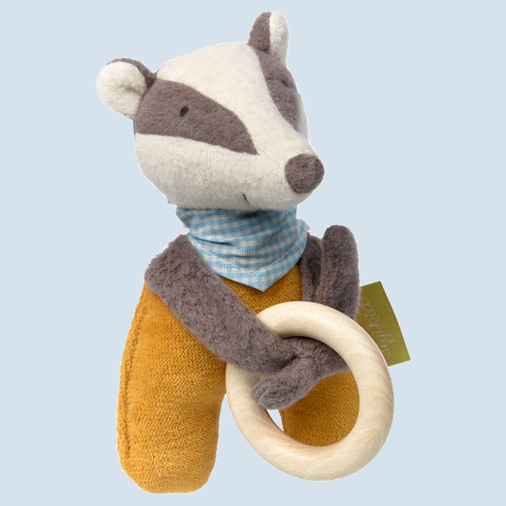 Sigikid - organic baby grasp toy badger