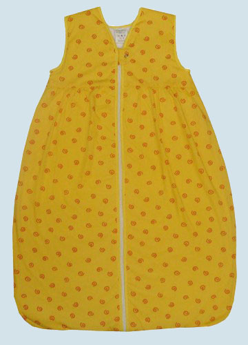 Lana Babyschlafsack - Winter - Baumwolle in Bio Qualität, plüsch, gelb, 120 cm