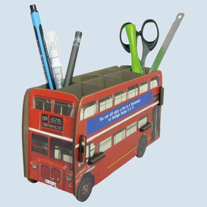 Werkhaus wooden pen box - London Bus