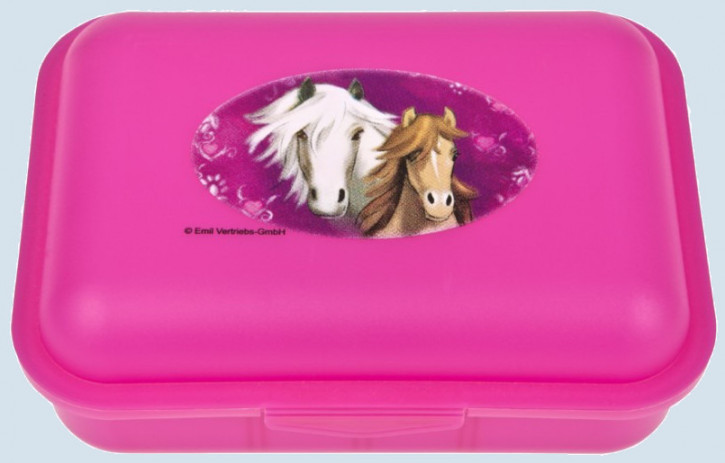 Emil die Flasche - Brotbox Horses - pink