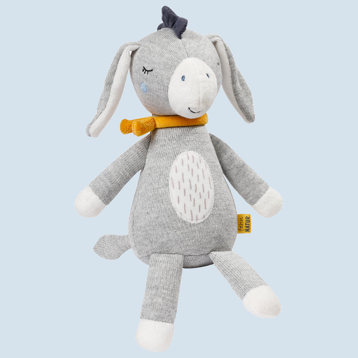 fehn NATUR - cuddly toy, donkey - organic cotton