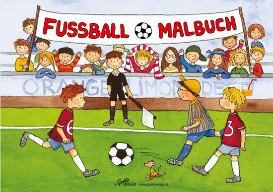 Grätz Verlag - Malbuch - Fussball
