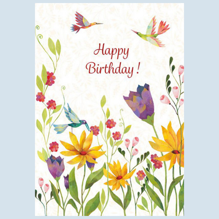 Grätz Verlag - Postkarte zum Geburtstag - Blüten