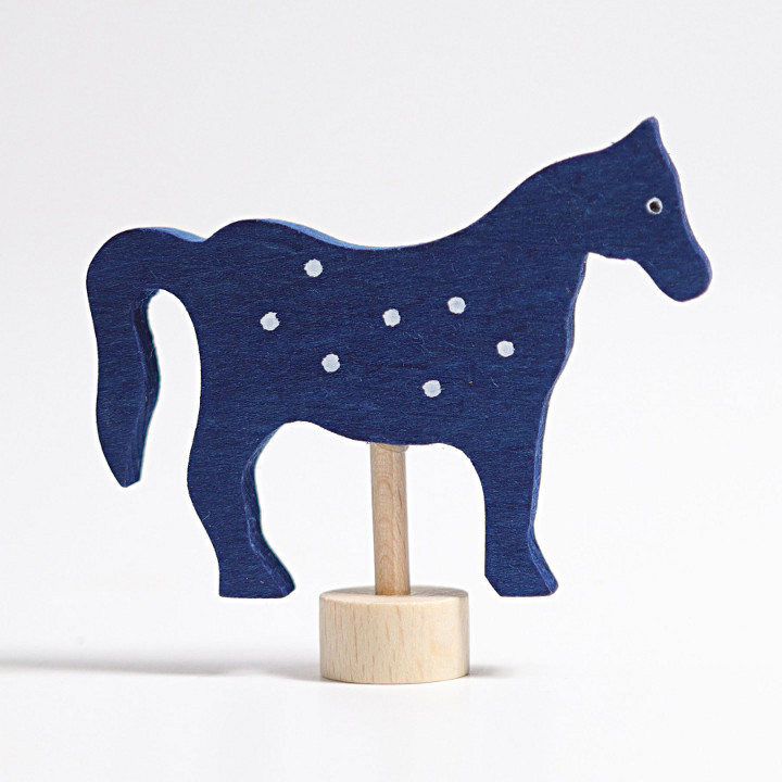 Grimms - Steckfigur Pferd, blau