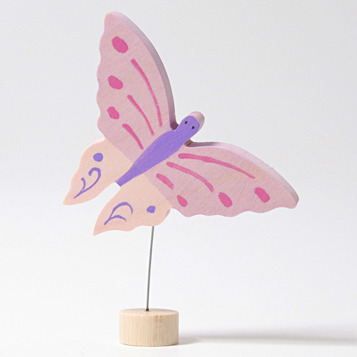 Grimms - decorative figures - pink Butterfly
