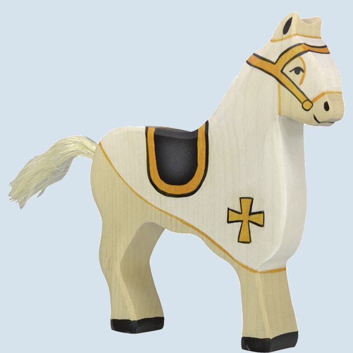 Holztiger wooden figure - tournament horse white