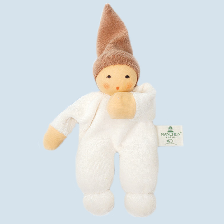 Nanchen Puppe - Nucki - beige, Bio Baumwolle