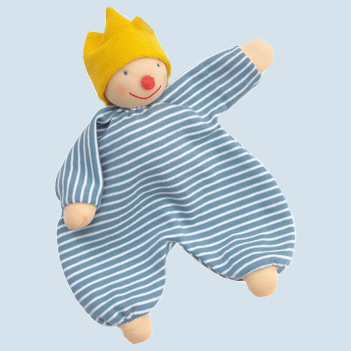 Nanchen Puppe - Schlafpuppe König - Bio Baumwolle